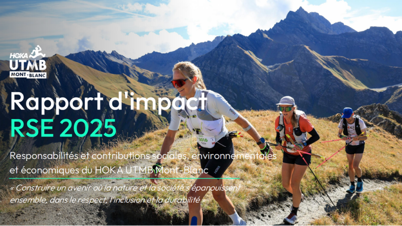 L’UTMB Mont-Blanc publie son rapport RSE